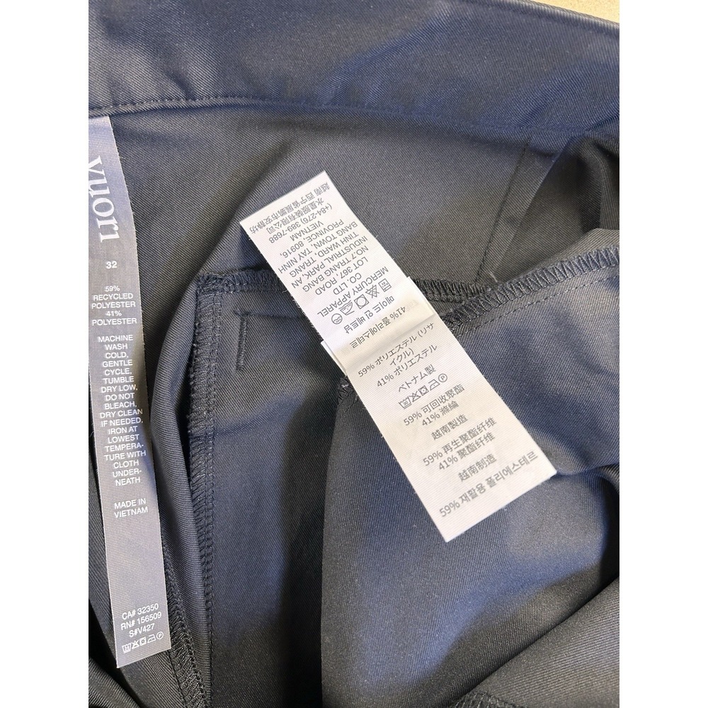 Vuori Meta Pant V427 Stretch Chino Black Mens 32 (Fits 33x30) Straight Fit - Picture 7 of 16